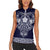 Vikings from Yorkshire Women Sleeveless Polo Shirt Blue Spirit of Jorvik - Wonder Print Shop