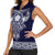 Vikings from Yorkshire Women Sleeveless Polo Shirt Blue Spirit of Jorvik - Wonder Print Shop