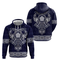 Vikings from Yorkshire Zip Hoodie Blue Spirit of Jorvik - Wonder Print Shop
