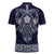 Vikings from Yorkshire Zipper Polo Shirt Blue Spirit of Jorvik - Wonder Print Shop