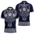 Vikings from Yorkshire Zipper Polo Shirt Blue Spirit of Jorvik - Wonder Print Shop