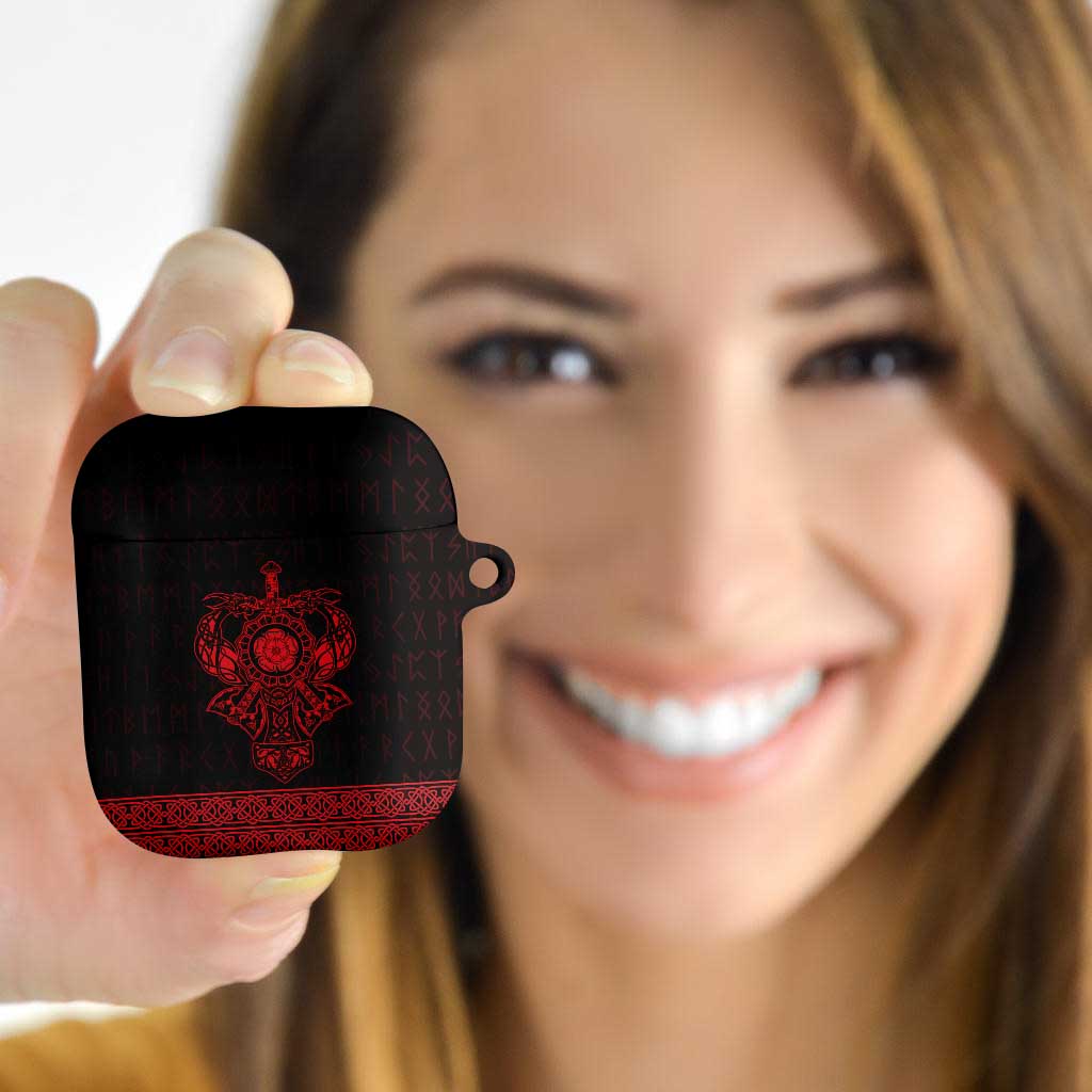 Vikings from Yorkshire AirPods Case Red Spirit of Jorvik - Wonder Print Shop