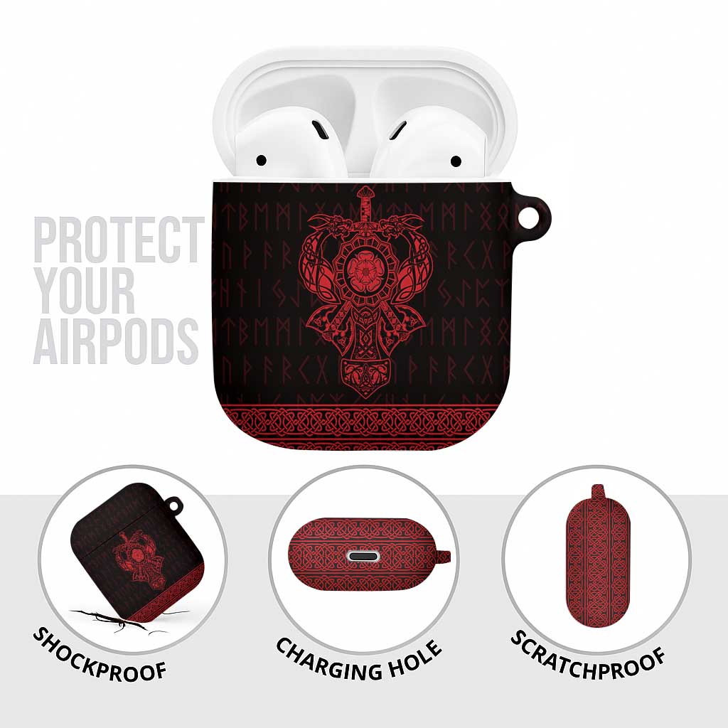 Vikings from Yorkshire AirPods Case Red Spirit of Jorvik - Wonder Print Shop