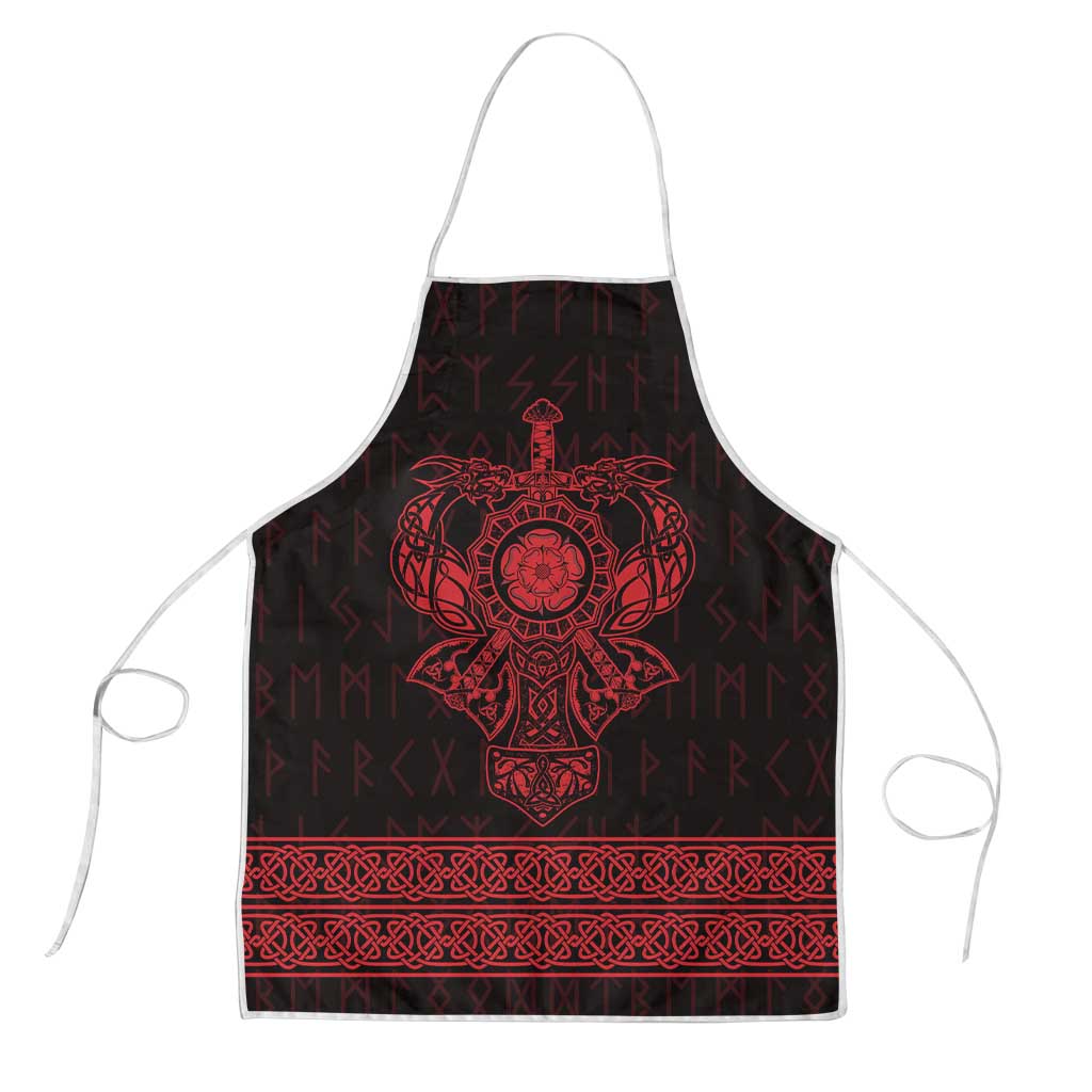 Vikings from Yorkshire Apron Red Spirit of Jorvik - Wonder Print Shop