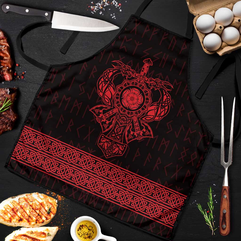 Vikings from Yorkshire Apron Red Spirit of Jorvik - Wonder Print Shop
