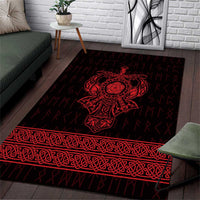 Vikings from Yorkshire Area Rug Red Spirit of Jorvik - Wonder Print Shop