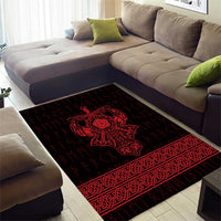 Vikings from Yorkshire Area Rug Red Spirit of Jorvik - Wonder Print Shop