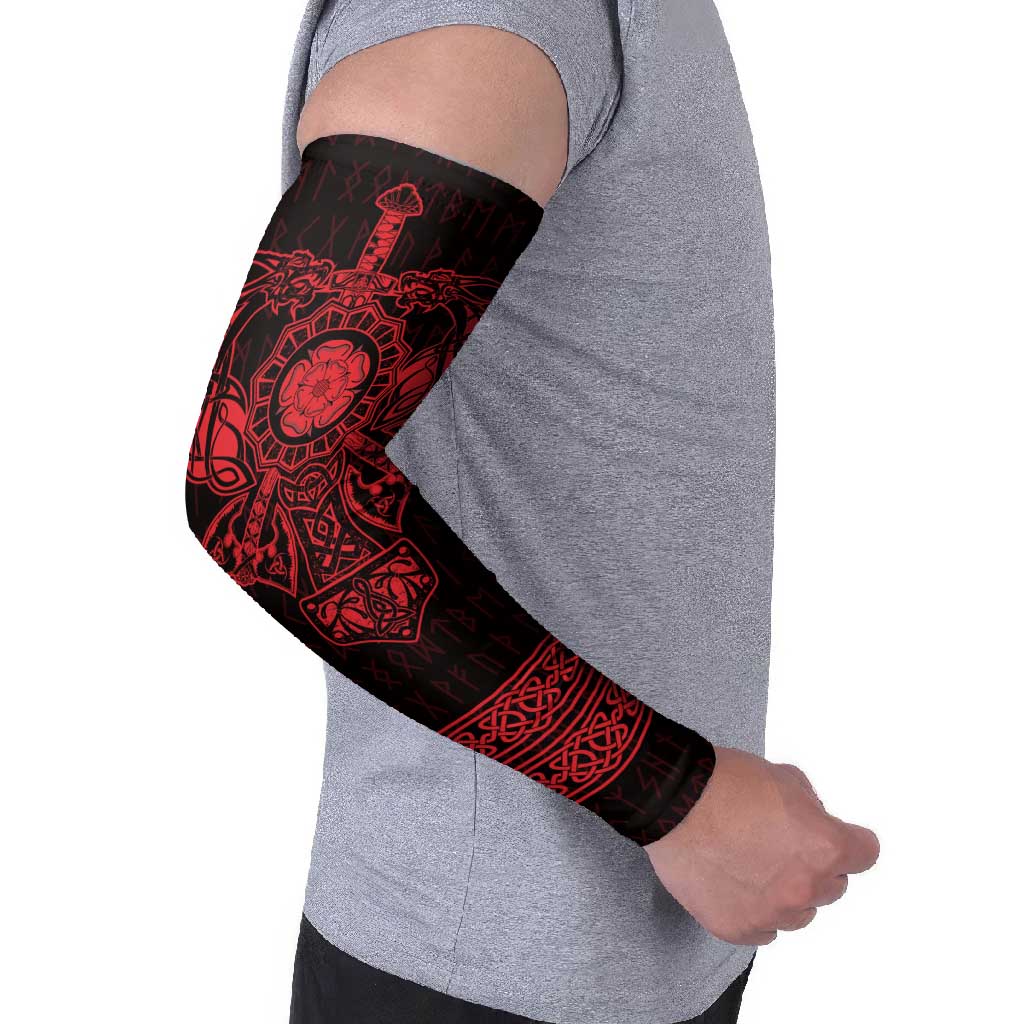 Vikings from Yorkshire Arm Sleeves Red Spirit of Jorvik - Wonder Print Shop