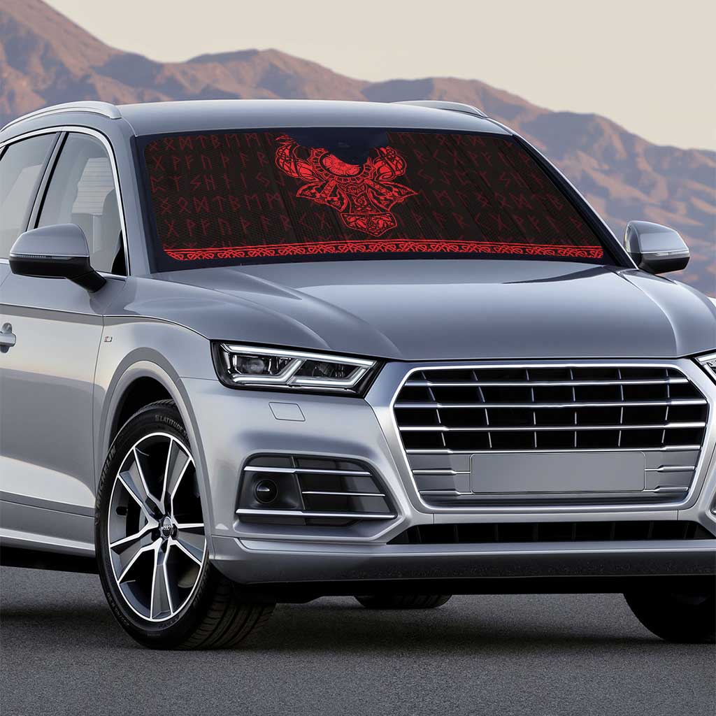 Vikings from Yorkshire Auto Sun Shade Red Spirit of Jorvik - Wonder Print Shop