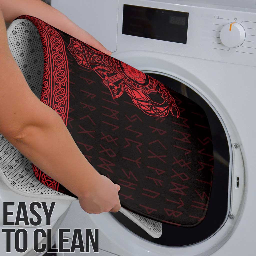 Vikings from Yorkshire Bathroom Set Red Spirit of Jorvik - Wonder Print Shop