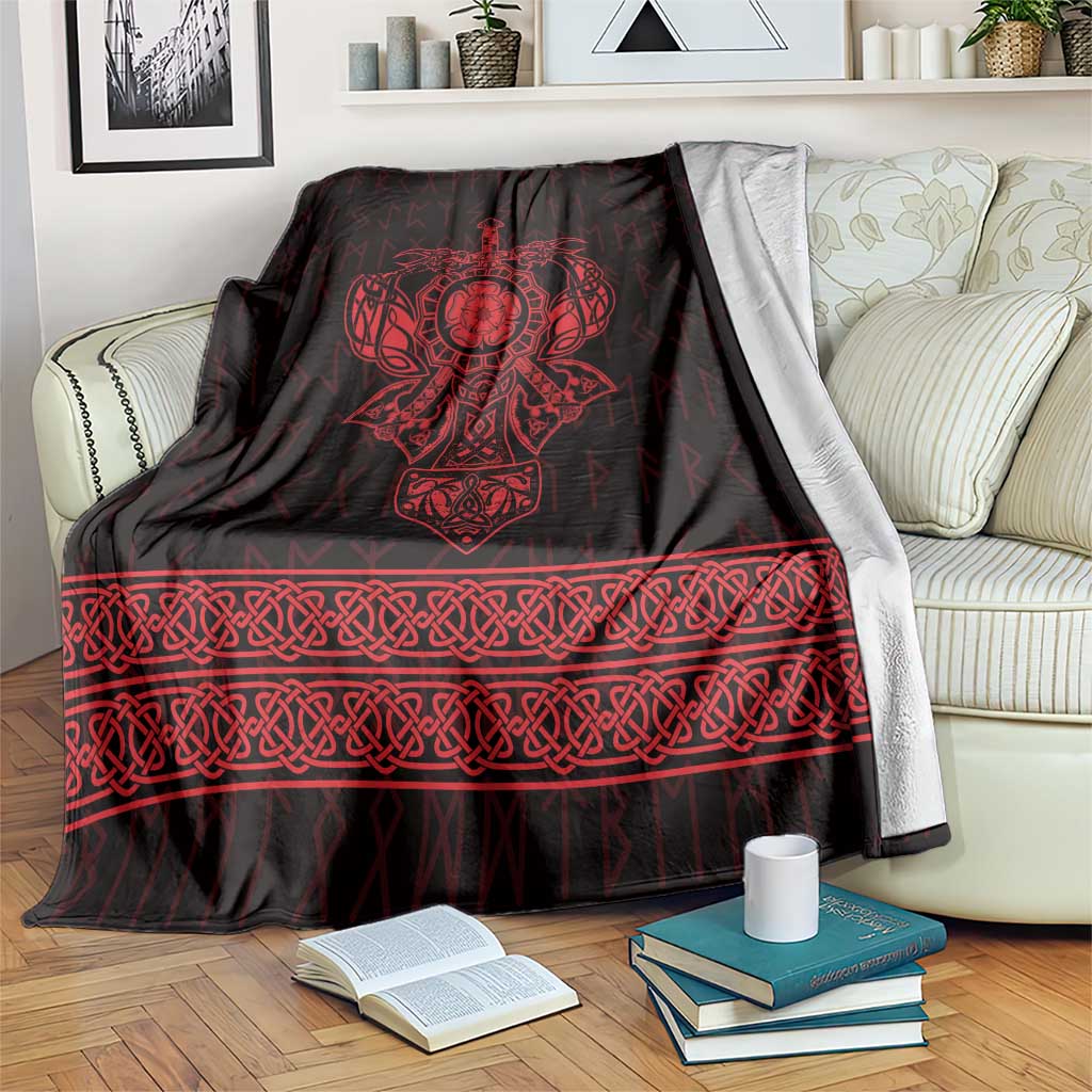 Vikings from Yorkshire Blanket Red Spirit of Jorvik - Wonder Print Shop