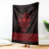 Vikings from Yorkshire Blanket Red Spirit of Jorvik - Wonder Print Shop