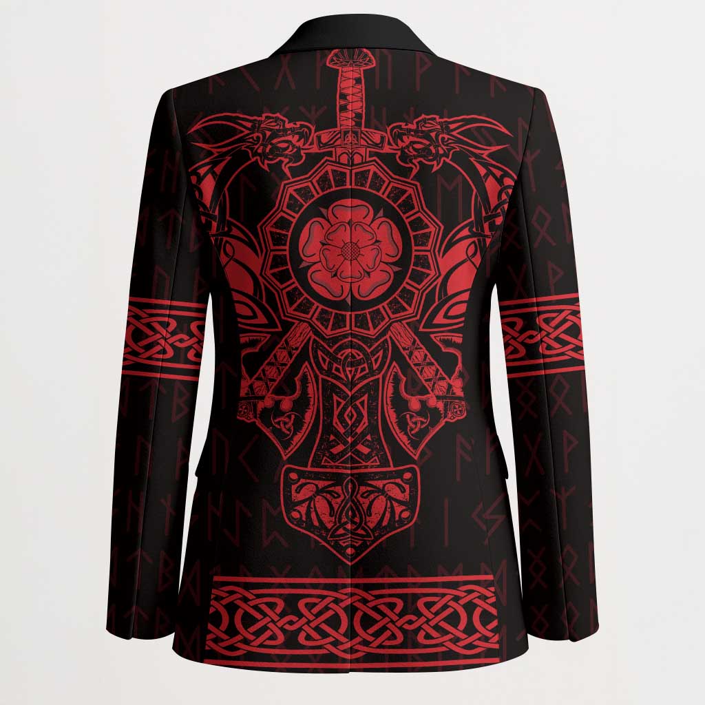 Vikings from Yorkshire Blazer Red Spirit of Jorvik - Wonder Print Shop