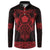 Vikings from Yorkshire Button Sweatshirt Red Spirit of Jorvik - Wonder Print Shop