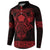 Vikings from Yorkshire Button Sweatshirt Red Spirit of Jorvik - Wonder Print Shop