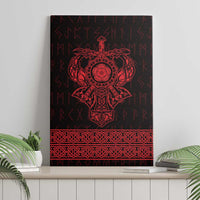 Vikings from Yorkshire Canvas Wall Art Red Spirit of Jorvik - Wonder Print Shop