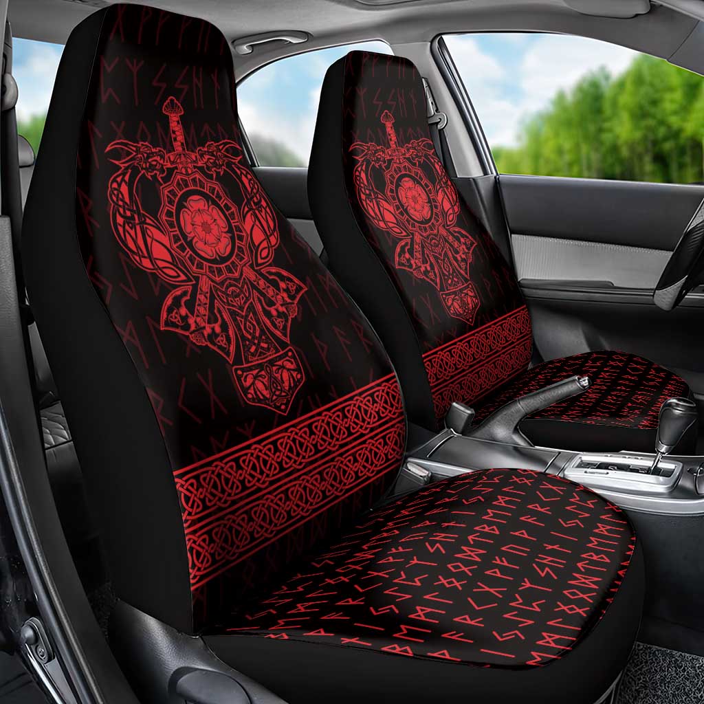 Vikings from Yorkshire Car Seat Cover Red Spirit of Jorvik - Wonder Print Shop