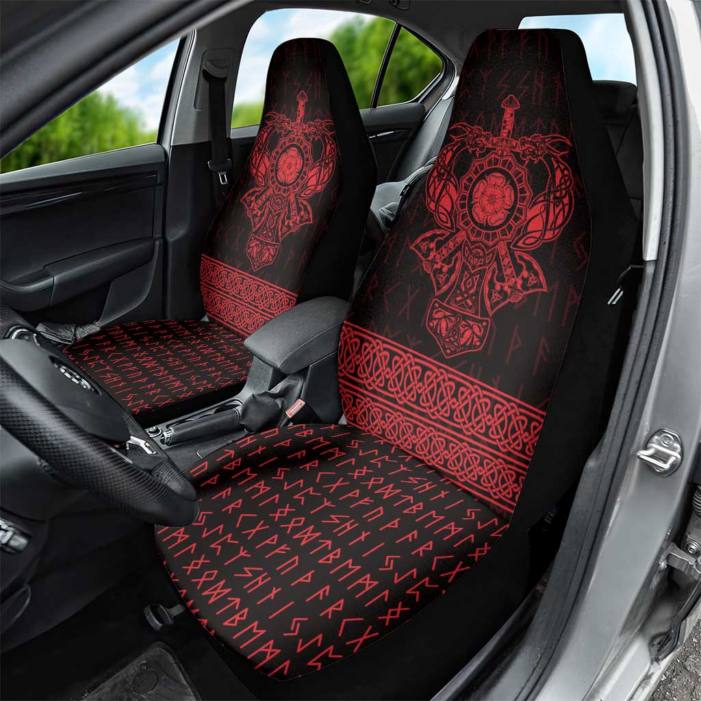 Vikings from Yorkshire Car Seat Cover Red Spirit of Jorvik - Wonder Print Shop