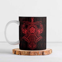 Vikings from Yorkshire Ceramic Mug Red Spirit of Jorvik - Wonder Print Shop