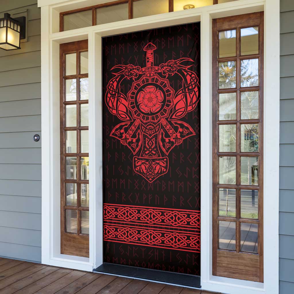 Vikings from Yorkshire Door Cover Red Spirit of Jorvik - Wonder Print Shop