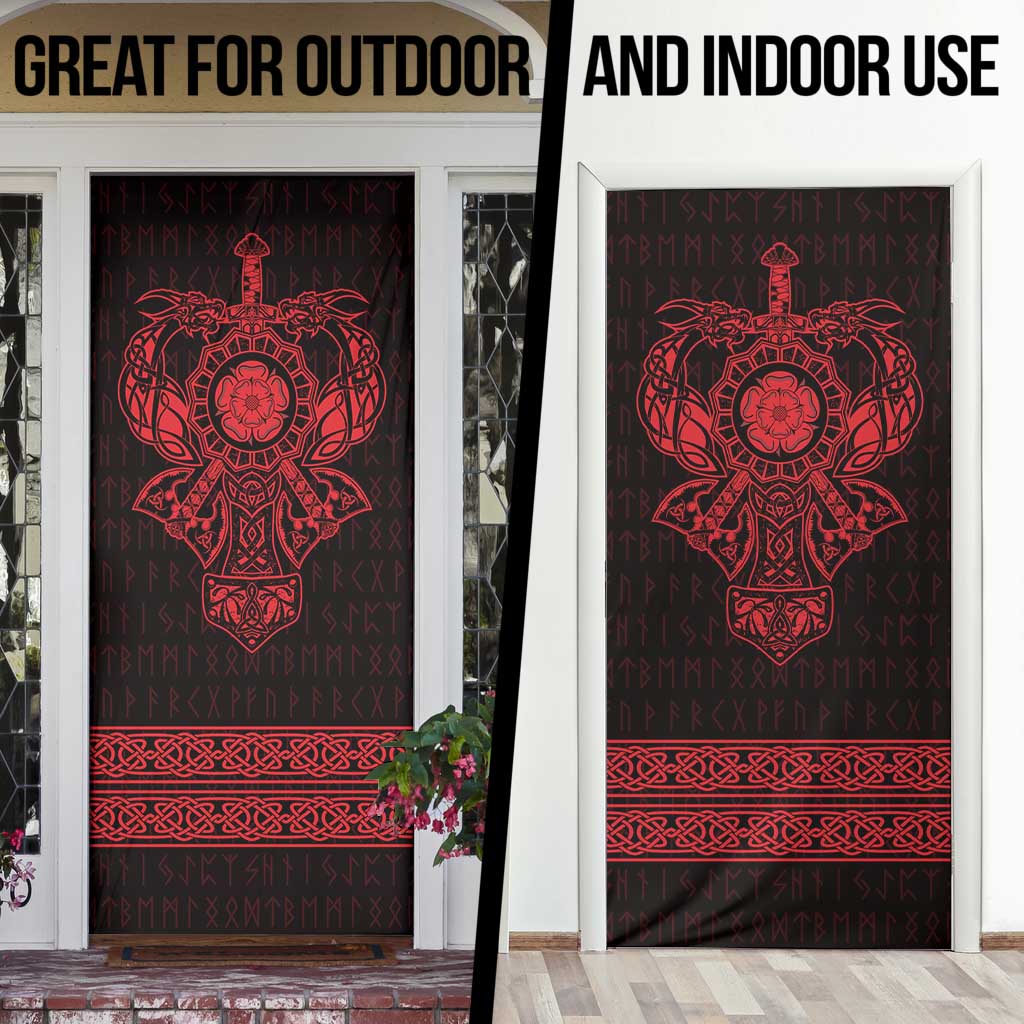 Vikings from Yorkshire Door Cover Red Spirit of Jorvik - Wonder Print Shop