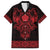 Vikings from Yorkshire Family Matching Long Sleeve Bodycon Dress and Hawaiian Shirt Red Spirit of Jorvik - Wonder Print Shop