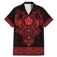 Vikings from Yorkshire Family Matching Mermaid Dress and Hawaiian Shirt Red Spirit of Jorvik - Wonder Print Shop