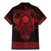 Vikings from Yorkshire Family Matching Mermaid Dress and Hawaiian Shirt Red Spirit of Jorvik - Wonder Print Shop