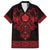 Vikings from Yorkshire Family Matching Off The Shoulder Long Sleeve Dress and Hawaiian Shirt Red Spirit of Jorvik - Wonder Print Shop