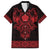 Vikings from Yorkshire Family Matching Short Sleeve Bodycon Dress and Hawaiian Shirt Red Spirit of Jorvik - Wonder Print Shop