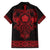 Vikings from Yorkshire Family Matching Short Sleeve Bodycon Dress and Hawaiian Shirt Red Spirit of Jorvik - Wonder Print Shop