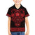 Vikings from Yorkshire Family Matching Short Sleeve Bodycon Dress and Hawaiian Shirt Red Spirit of Jorvik - Wonder Print Shop