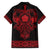 Vikings from Yorkshire Family Matching Summer Maxi Dress and Hawaiian Shirt Red Spirit of Jorvik - Wonder Print Shop