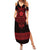 Vikings from Yorkshire Family Matching Summer Maxi Dress and Hawaiian Shirt Red Spirit of Jorvik - Wonder Print Shop