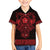 Vikings from Yorkshire Family Matching Summer Maxi Dress and Hawaiian Shirt Red Spirit of Jorvik - Wonder Print Shop