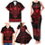 Vikings from Yorkshire Family Matching Tank Maxi Dress and Hawaiian Shirt Red Spirit of Jorvik - Wonder Print Shop