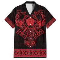 Vikings from Yorkshire Hawaiian Shirt Red Spirit of Jorvik - Wonder Print Shop