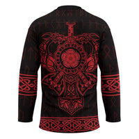 Vikings from Yorkshire Hockey Jersey Red Spirit of Jorvik - Wonder Print Shop