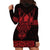 Vikings from Yorkshire Hoodie Dress Red Spirit of Jorvik - Wonder Print Shop