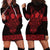 Vikings from Yorkshire Hoodie Dress Red Spirit of Jorvik - Wonder Print Shop