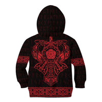 Vikings from Yorkshire Kid Hoodie Red Spirit of Jorvik - Wonder Print Shop