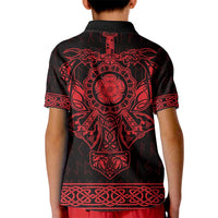 Vikings from Yorkshire Kid Polo Shirt Red Spirit of Jorvik - Wonder Print Shop
