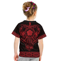 Vikings from Yorkshire Kid T Shirt Red Spirit of Jorvik - Wonder Print Shop