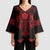 Vikings from Yorkshire Kimono Sleeve Blouse Red Spirit of Jorvik - Wonder Print Shop