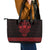 Vikings from Yorkshire Leather Tote Bag Red Spirit of Jorvik - Wonder Print Shop