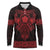 Vikings from Yorkshire Long Sleeve Polo Shirt Red Spirit of Jorvik - Wonder Print Shop
