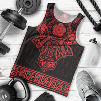Vikings from Yorkshire Men Tank Top Red Spirit of Jorvik - Wonder Print Shop