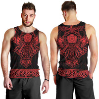 Vikings from Yorkshire Men Tank Top Red Spirit of Jorvik - Wonder Print Shop