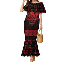 Vikings from Yorkshire Mermaid Dress Red Spirit of Jorvik - Wonder Print Shop