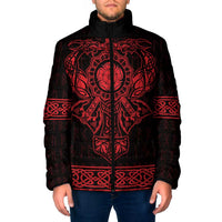 Vikings from Yorkshire Padded Jacket Red Spirit of Jorvik - Wonder Print Shop